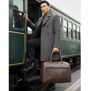 Full-Grain Leather Weekender Duffel Bag