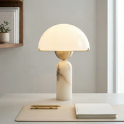 Alabaster Dome Table Lamp