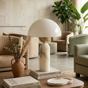 Alabaster Dome Table Lamp