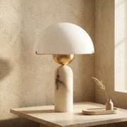 Alabaster Dome Table Lamp