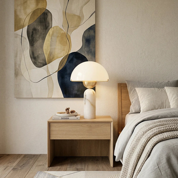 Alabaster Dome Table Lamp