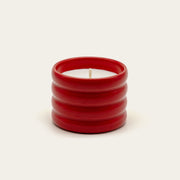 Ridged Ceramic Soy Candle