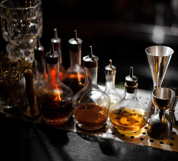 Glass and Cork Bitters Bottle