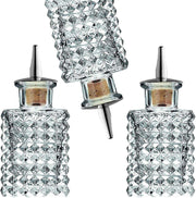 Faceted Glass Bitters Bottle