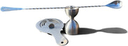 Brushed Stainless Barware Tool Set