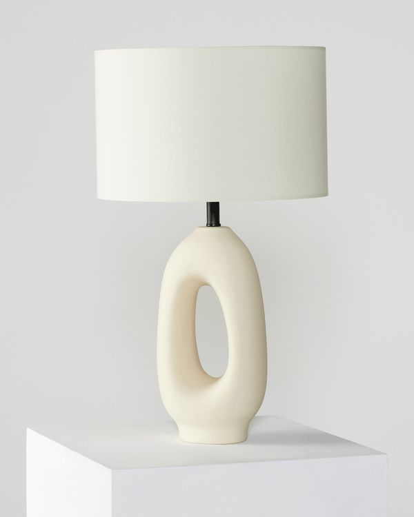 Matte Ceramic Loop Table Lamp