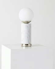 Marble & Glass Globe USB Table Lamp