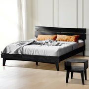 Slatted Wood-Grain Platform Bed Frame — additional product view 19