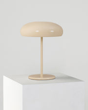 Dome Shade Cream Metal Table Lamp