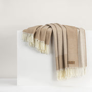 Herringbone Border Fringe Throw