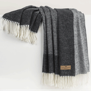 Herringbone Border Fringe Throw