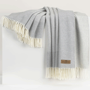 Herringbone Border Fringe Throw