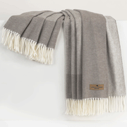 Herringbone Border Fringe Throw