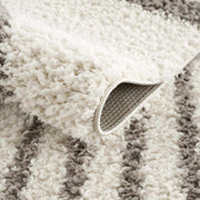 Plush Arch-Pattern Taupe Area Rug