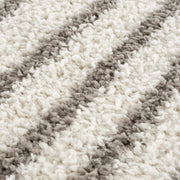 Plush Arch-Pattern Taupe Area Rug