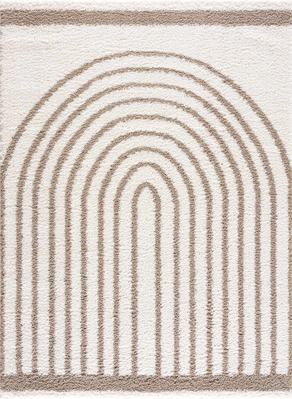 Plush Arch-Pattern Area Rug
