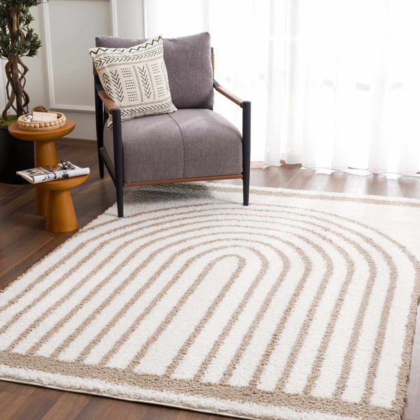 Plush Arch-Pattern Area Rug