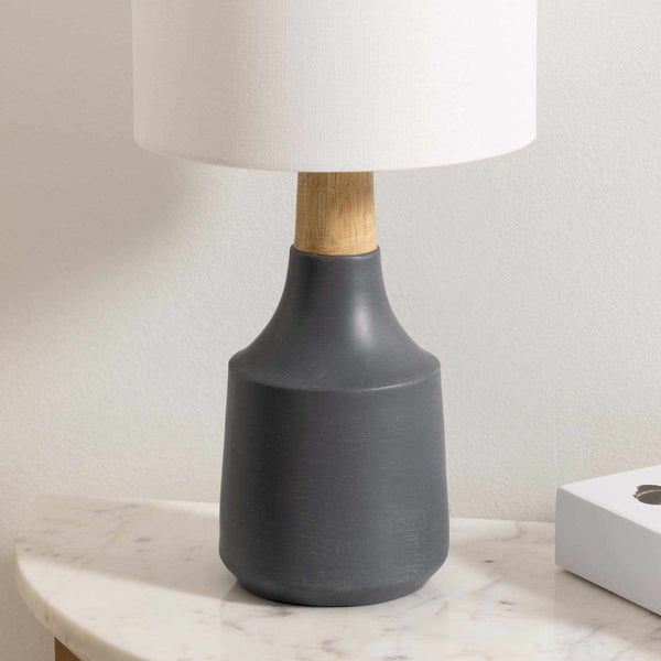 Matte Resin Table Lamp — alternate color temperature setting