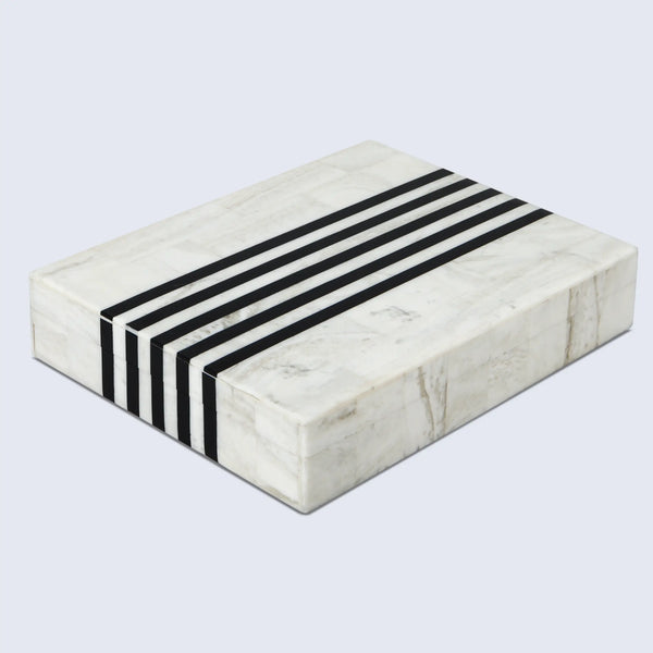 Bone Inlay Stripe Decorative Storage Box