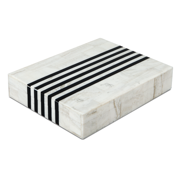 Bone Inlay Stripe Decorative Storage Box