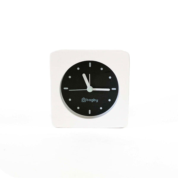 Wood Frame Silent Analog Alarm Clock