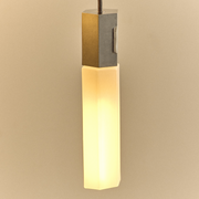 Basalt Stainless Steel Nine-Light Cluster Pendant