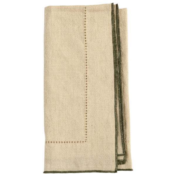 Hemstitch Linen Napkin Set