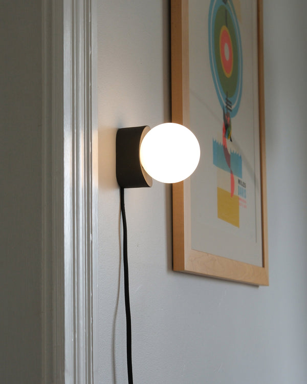 Globe Glass Metal Wall Sconce