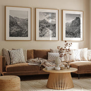 Black and White Zion Canyon Print Set