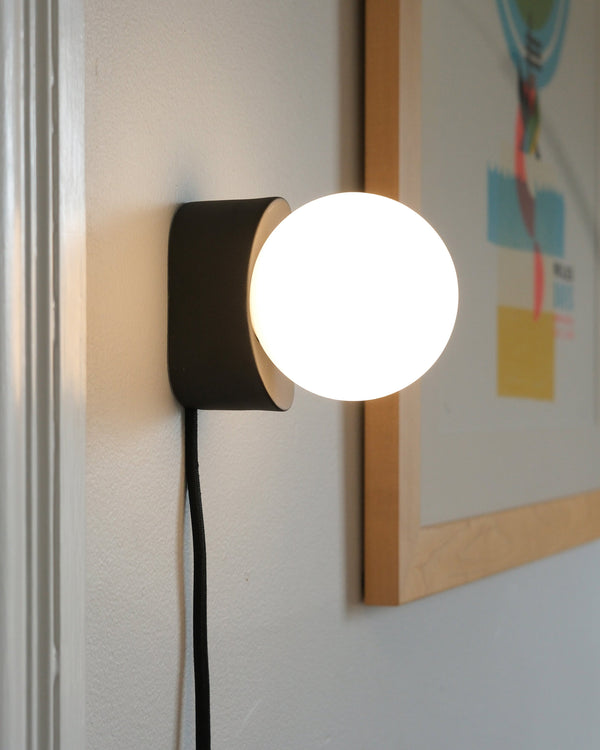 Globe Glass Metal Wall Sconce