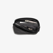 Water-Resistant Grid-Weave Zip Pouch