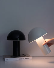 Dome-Shade Cordless Portable Table Lamp