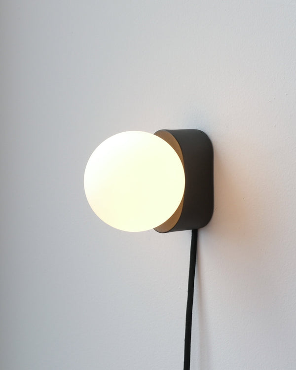 Globe Glass Metal Wall Sconce