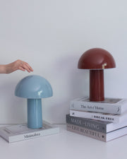 Dome-Shade Cordless Portable Table Lamp