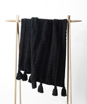 Cable-Knit Pom Pom Throw – throws (view 29) | Roost & Roam