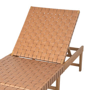 Woven Strap Acacia Outdoor Chaise — additional product view 12
