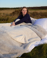 Faux Fur Bamboo-Backed Comforter – comforters (view 3) | Roost & Roam