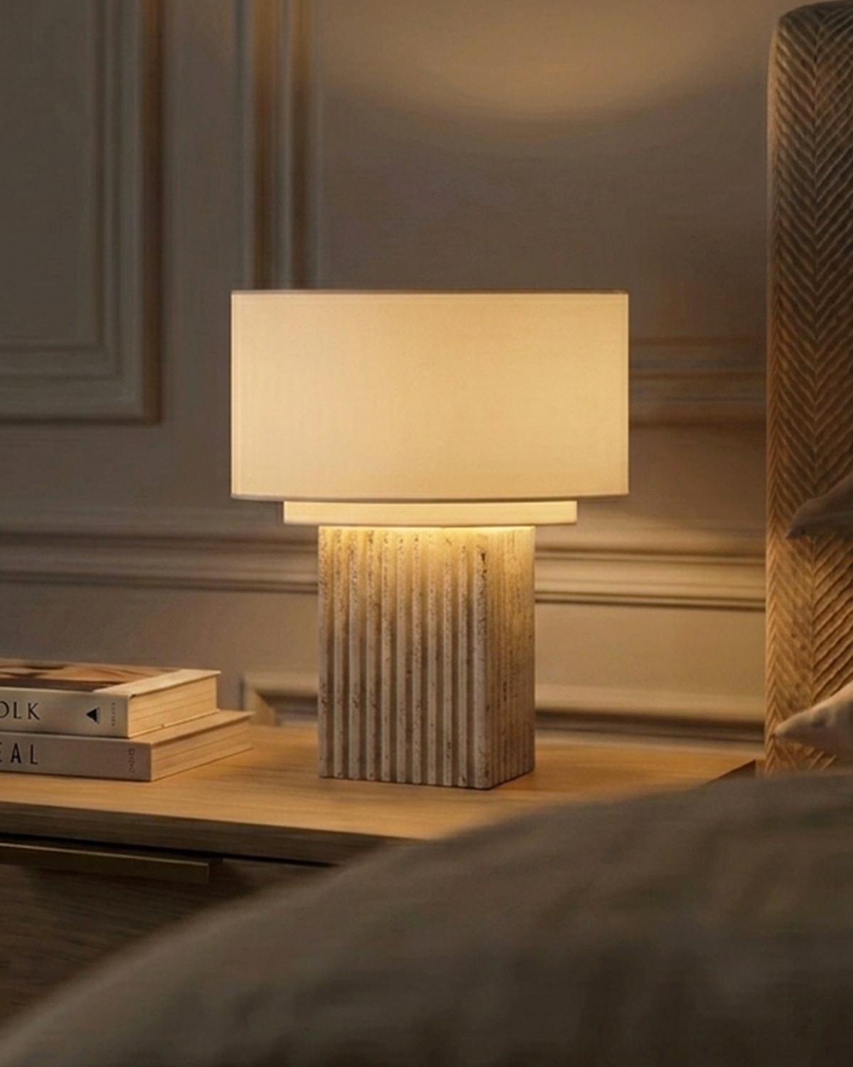 The lamp that does most of the decorating for you