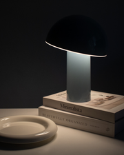 Dome-Shade Cordless Portable Table Lamp