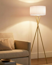 Crossed-Base Tripod Floor Lamp
