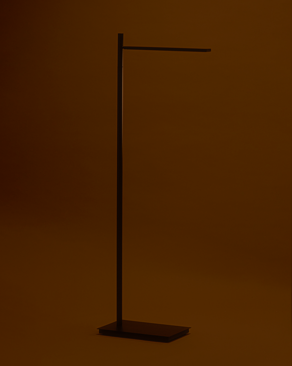 Matte Black Pharmacy Floor Lamp with Adjustable LED Shade