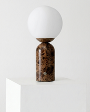 Marble Globe Tall Table Lamp