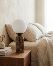 Marble Globe Tall Table Lamp