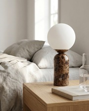 Marble Globe Tall Table Lamp