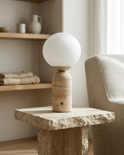 Marble Globe Tall Table Lamp