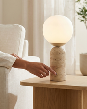 Marble Globe Tall Table Lamp