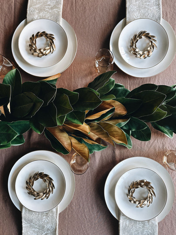Botanical Print Linen Napkin Set