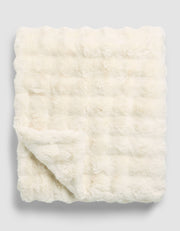 Bubble Textured Faux Fur Blanket