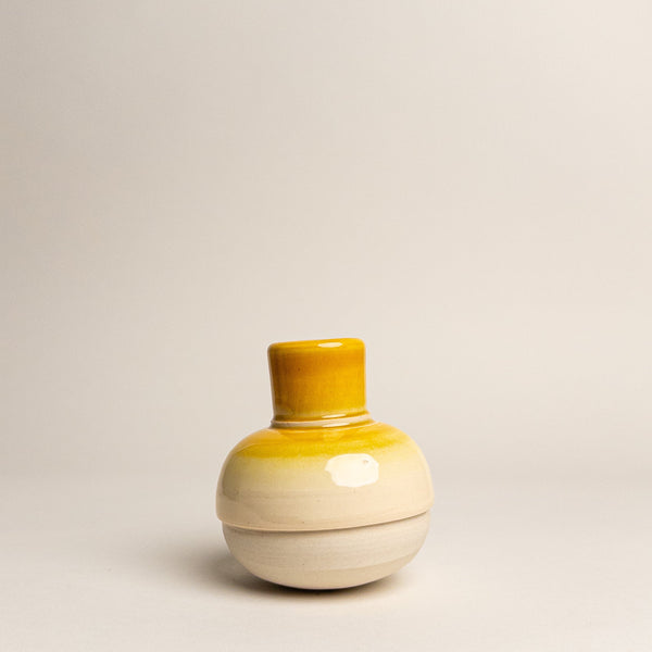 Glazed Ceramic Kinetic Bud Vase