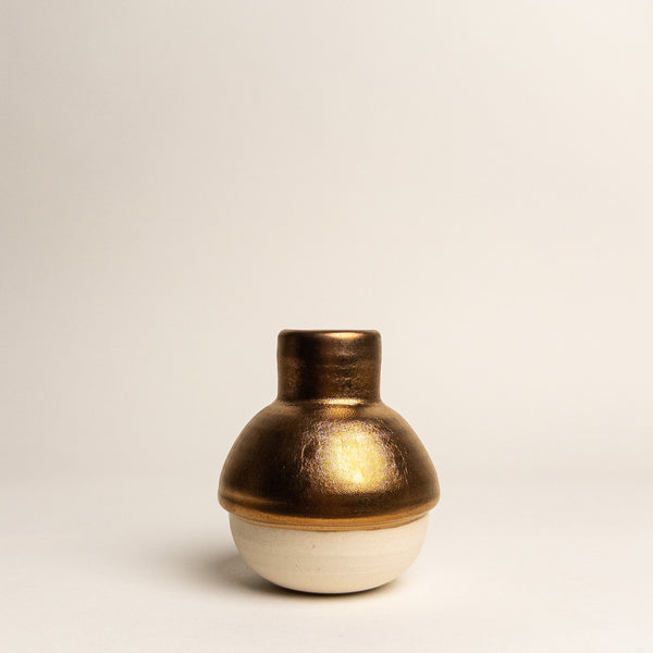 Glazed Ceramic Kinetic Bud Vase